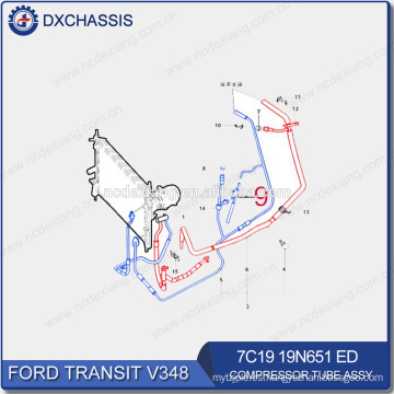 Repuestos de automóviles originales para Ford Transit Compressor Tube 7C19 19N651 ED